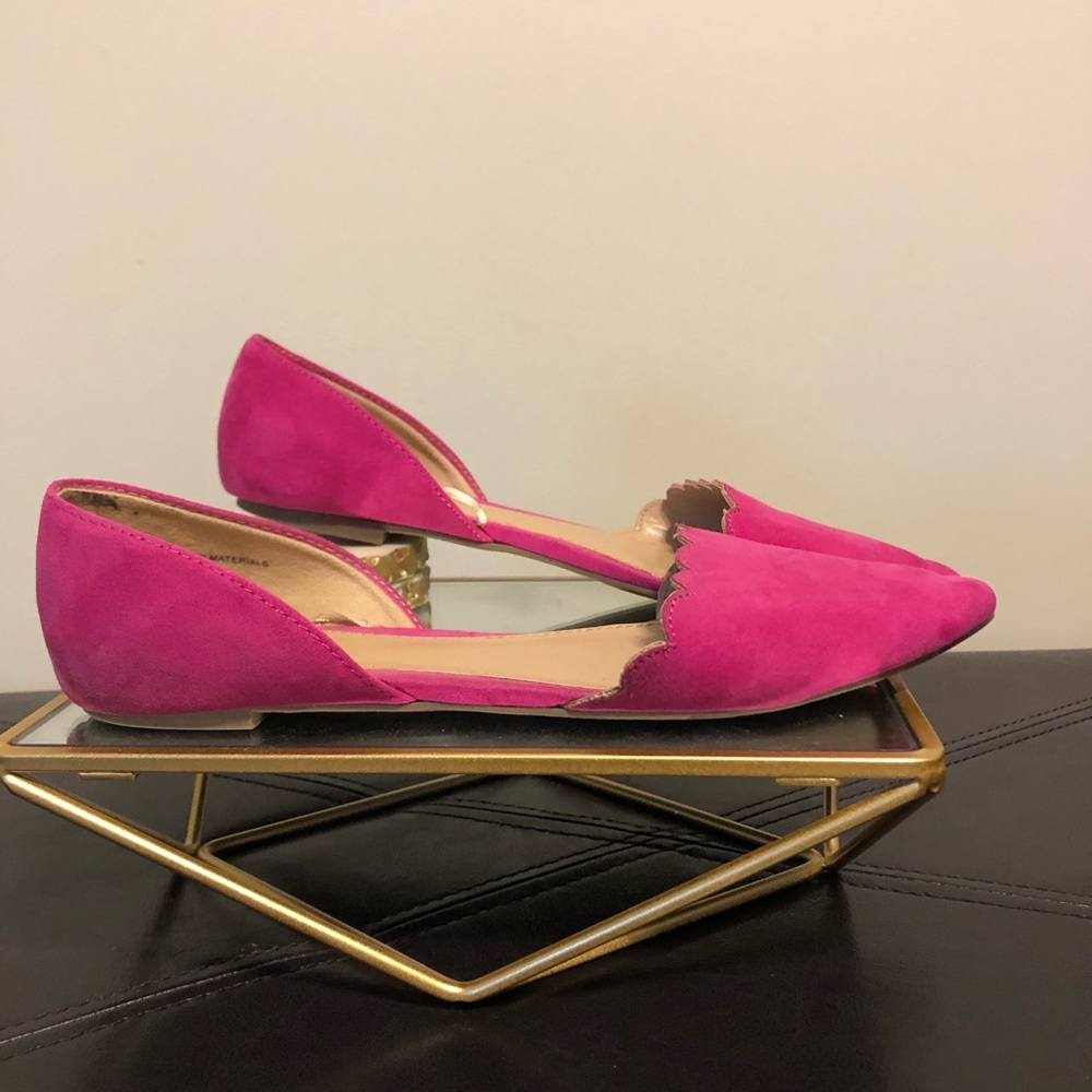 Women’s Hot Pink Pointed Toe Flats